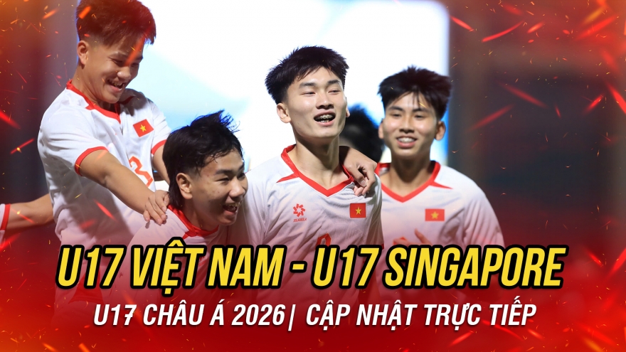 Trực tiếp U17 Việt Nam 5-0 U17 Singapore: Cơn mưa bàn thắng
